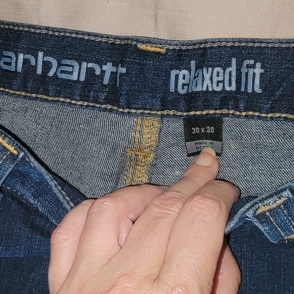 Carhartt 30 x 30 Regular BD2808 Rugged Flex Relaxed Utility Carpenter Jeans Mens - Picture 6 of 14